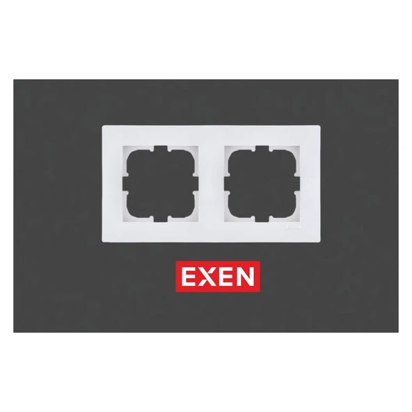 Exen Karell Beyaz Ikili Çerçeve ürün görseli 1