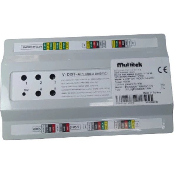 Multitek V-Dıst 4+1 Video Dağıtıcı Apt Pano Tipi ürün görseli 1