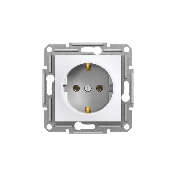 Schneider Electric EPH2970121 Asfora Beyaz Topraklı Priz ürün görseli 1