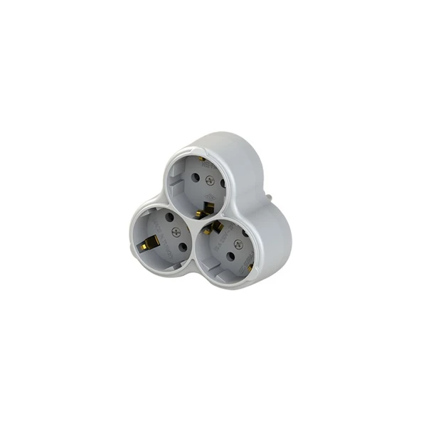 NE-AD 1003 3lü Topraklı Fiş/priz ürün görseli 1