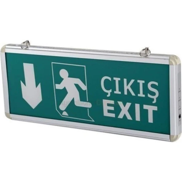 Cata CT-9167 Aşağı Exit Çıkış Levhası Şarjlı Ledli ürün görseli 1