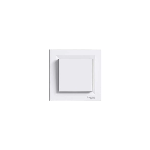 Schneider Electric Asfora Beyaz Light Anahtar (Zil-Kapı Otomatiği) + Çerçeve ürün görseli 1