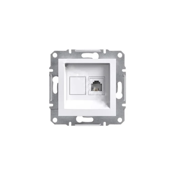 Schneider Electric EPH4170121 Asfora Beyaz Nümeris Telefon Prizi RJ11 Çerçevesiz ürün görseli 1