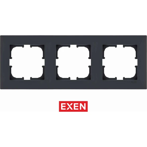Exen Karell Füme Üçlü Çerçeve ürün görseli 1