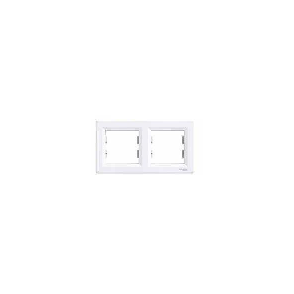 Schneider Electric EPH5800221 - Asfora 2'Li Yatay Çerçeve Beyaz ürün görseli 1
