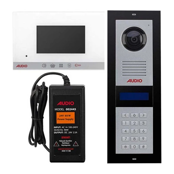 AUDIO Görüntülü Diafon Paketi 3 Daire Şifreli ürün görseli 1