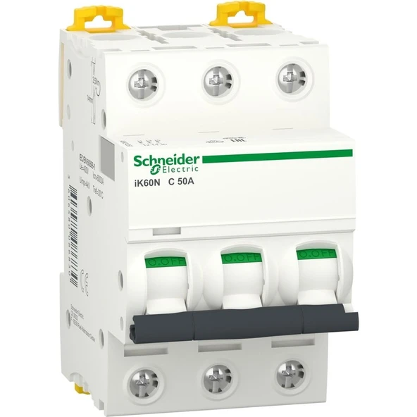 Schneider Electric Schneider IK60N 3 Faz 50A 6 KA C Tipi N Otomat A9K24350 ürün görseli 1