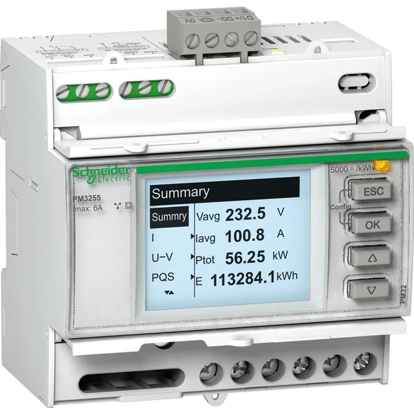 Schneider METSEPM3250 güç ölçer PowerLogic PM3250 RS485 ürün görseli 1