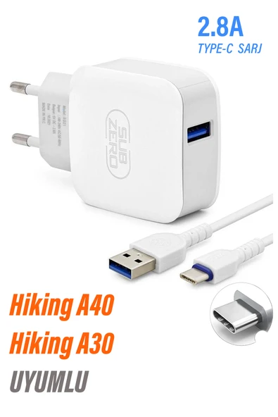 VİZYON Hiking A40 Hiking A30 Uyumlu 2.8A Type-C Şarj Aleti ürün görseli 1