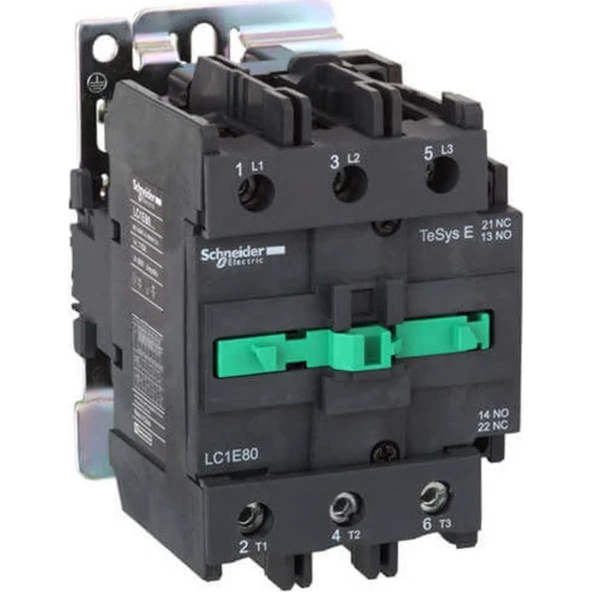Schneider Electric LC1E80M5 80A 37kW Kontaktör 3P 220VAC ürün görseli 1