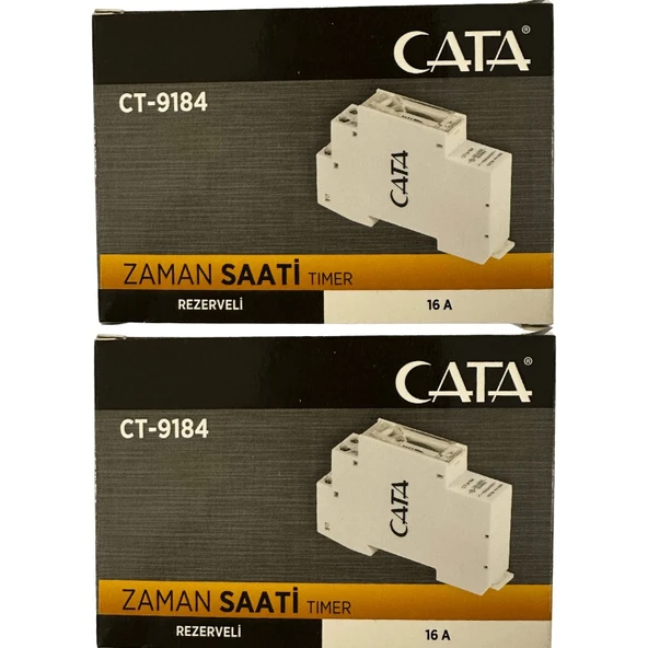 Cata CT-9184 16 Amper Rezerveli Zaman Saati (2 Adet) ürün görseli 1