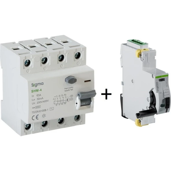 Sigma Elektrik SCRC03 Otomatik Yeniden Kurma Ünitesi + 4X63 30MA Kaçak Akım Rölesi ürün görseli 1