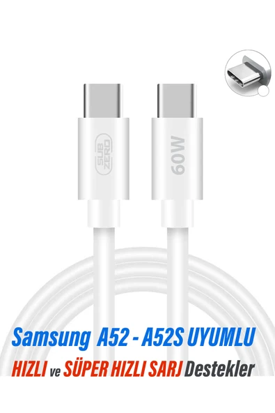 EXENAR Samsung A52 UYUMLU ve A52s 5G Şarj Kablosu Hızlı Type-C 25W Kablo ürün görseli 1
