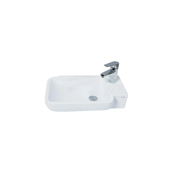TP027 Elmas Dolap Üstü Lavabo 33 x 53 cm ürün görseli 1