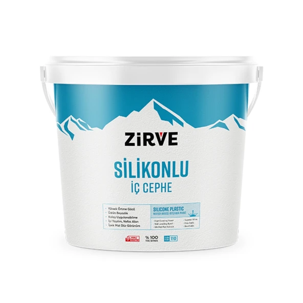 ZİRVE SİLİKONLU İPEK MAT İÇ CEPHE BOYASI 3,5 KG ürün görseli 1