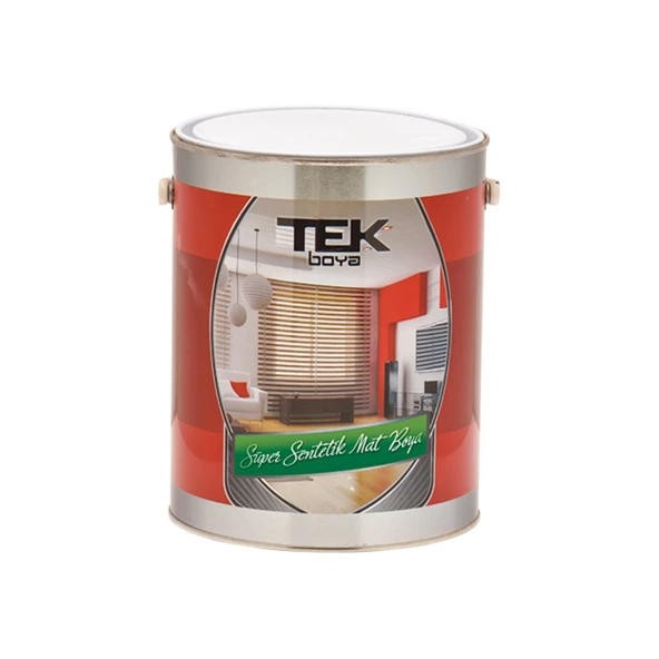 TEK SÜPER LÜKS SENTETİK MAT YAĞLI BOYA 0,75 LT BEYAZ ürün görseli 1