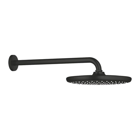 Grohe Tempesta 250 Yuvarlak Tepe Duşu Tek Akışlı, 25 cm (Duvardan Dirsek Dahil), Mat Siyah, 266682430 ürün görseli 1