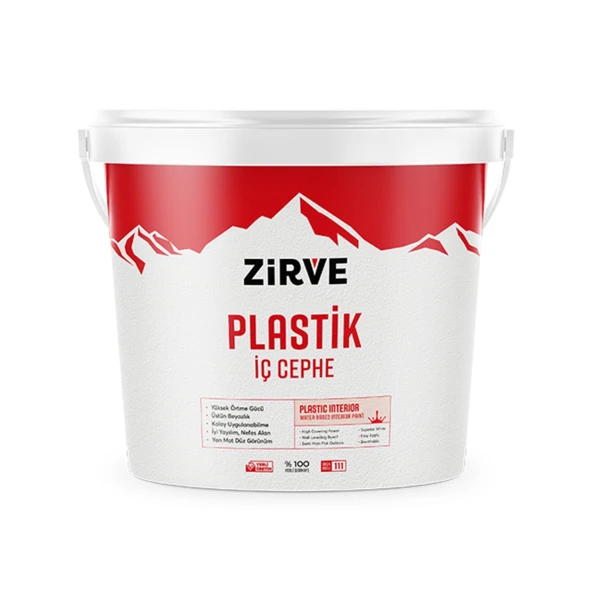 ZİRVE PLASTİK İÇ CEPHE BOYASI 3,5 KG ürün görseli 1