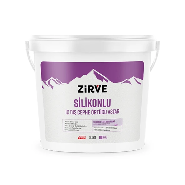 ZİRVE SİLİKONLU İÇ VE DIŞ CEPHE ÖRTÜCÜ ASTAR 3,5 KG ürün görseli 1