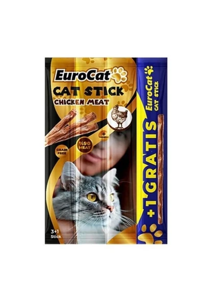 EuroGold Cat CatStick Tavuklu 4x5 gr Skt:04/2026 ürün görseli 1
