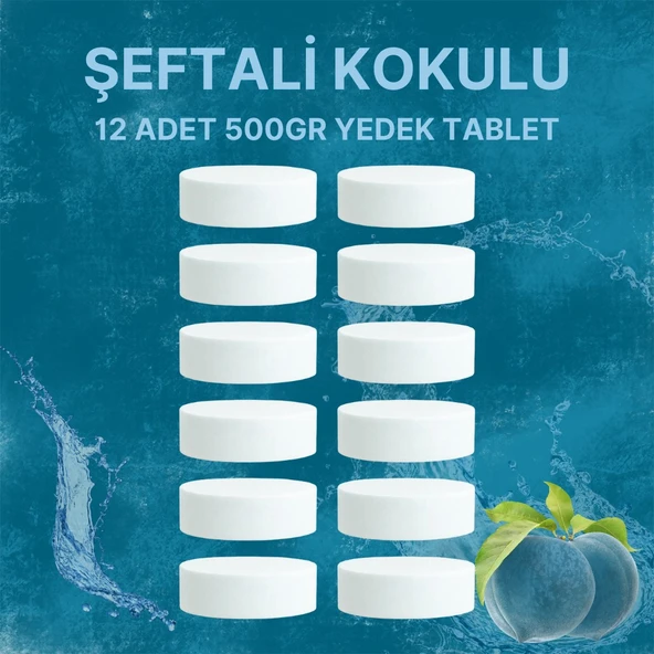 6 Adet 2x500GR - ŞEFTALİ - Nem Alıcı Rutubet Giderici Yedek Tablet ürün görseli 1