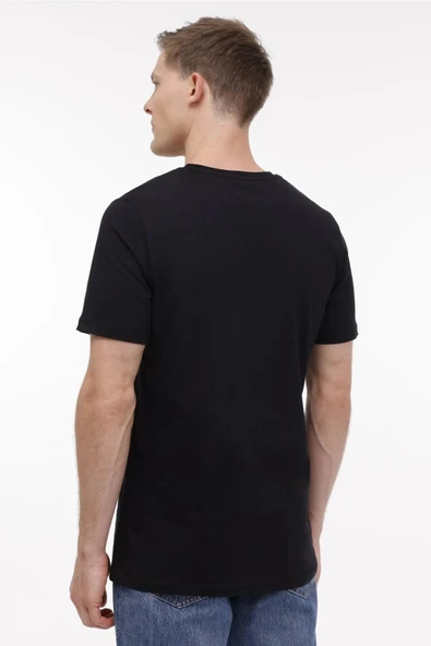 Lumberjack Ct102 0 Yaka Erkek Tshirt - Siyah - Resim 3