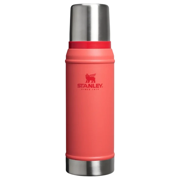 Stanley Klasik Vakumlu Paslanmaz Çelik Termos 0.75 LT - Hot Coral ürün görseli 1