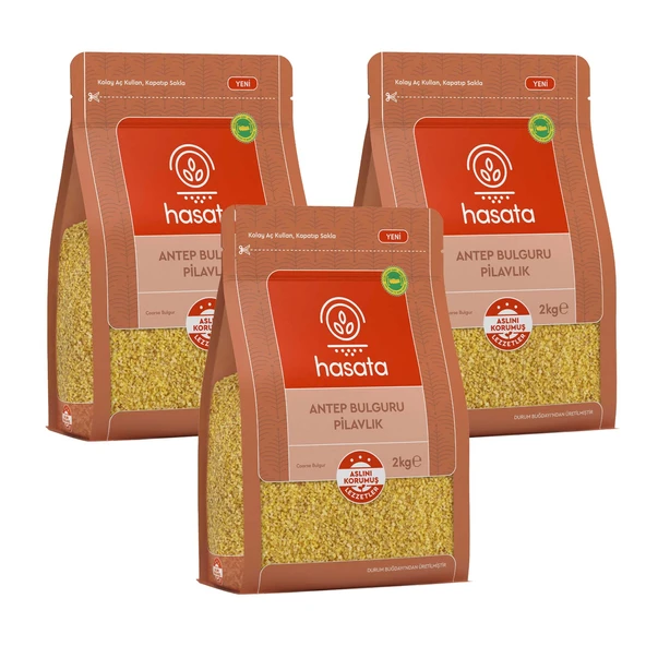 Hasata Pilavlık Antep Bulguru 2 kg x 3 Adet ürün görseli 1