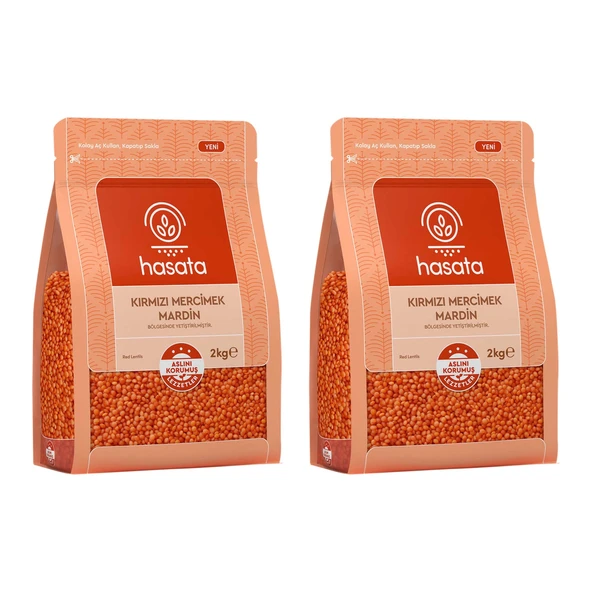 Hasata Kırmızı Mercimek Mardin 2 kg x 2 Adet ürün görseli 1