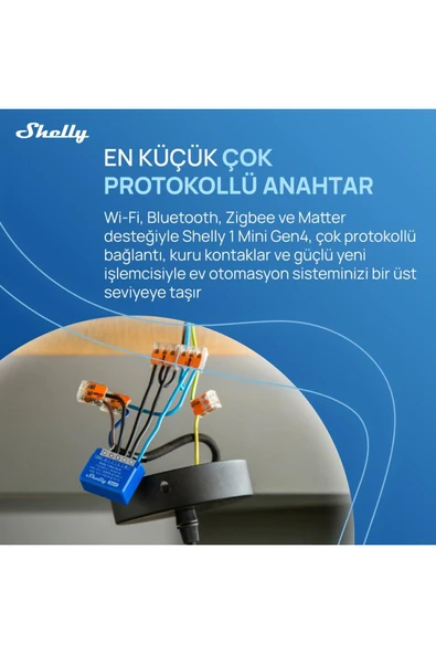 Shelly 1 Mini Gen4 Akıllı Röle - Resim 2