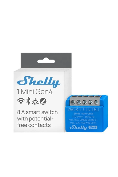 Shelly 1 Mini Gen4 Akıllı Röle ürün görseli 1