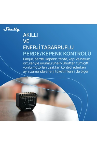 Shelly Shutter Akıllı Panjur Kontrol Rölesi - Resim 2