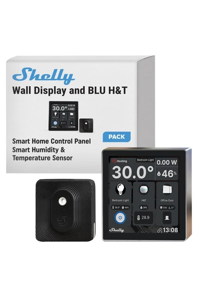 Shelly Wall Display & BLU H&T Siyah Merkezi Kontrol Panel Seti ürün görseli 1