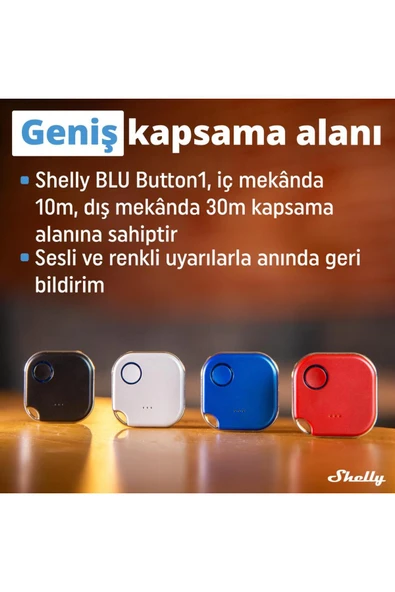 Shelly Blu Button1 Kablosuz Buton - Resim 7