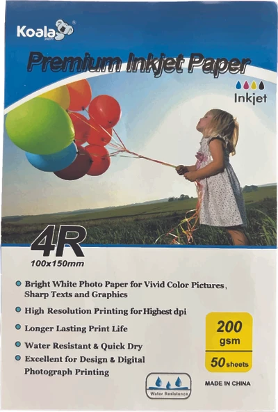 Koala Papers Canon E414 Yazıcı için Pg-46 Cl-56 Evertday Premium Parlak 10x15cm Fotoğraf kağıdı 200 gr. 50 Adet ürün görseli 1