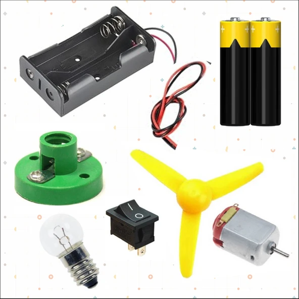 LAMBA ve MOTOR ELEKTRİK DENEY SETİ ürün görseli 1