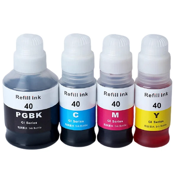 Oratek Canon Pixma G3470 GI-40/GI-41 4 Renk Muadil Mürekkep Seti - Siyah 170 ML- Renkliler 70 ML ürün görseli 1