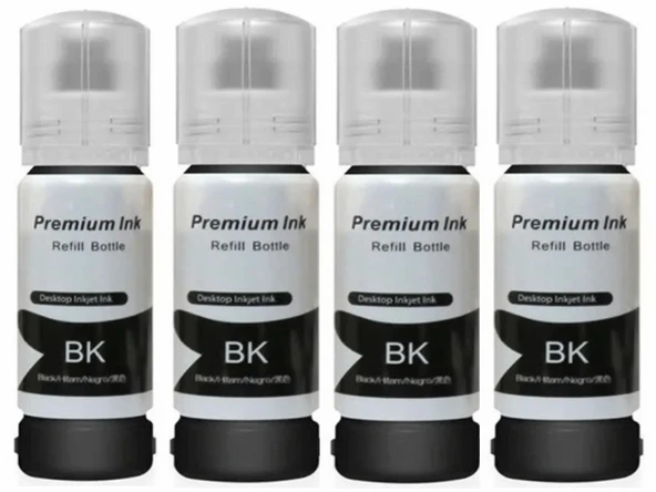 Oratek Epson 103 Uyumlu Siyah İthal Mürekkep -L1210-L1250-L3210-L3211-L3250-L3251-L3152-L3156-L3256-L3260-L5290-L5296 / 4 Adet ürün görseli 1
