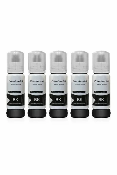 Oratek Epson 103 Serisi Siyah İthal Muadil Mürekkep 70 ML 5 Adet ürün görseli 1