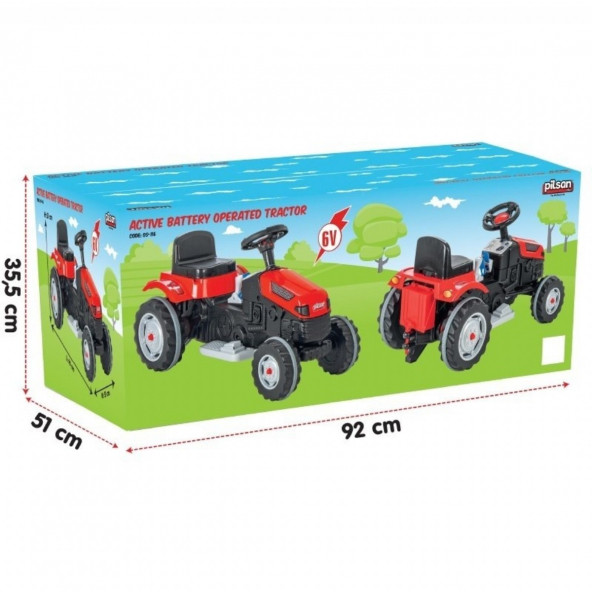 Pilsan Active 6V Akülü Traktör 05-116 - Resim 3