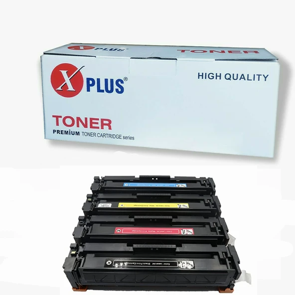 XPlus HP 415A ÇİPLİ (W2030A) M454/M479 Yazıcı 4 Renk Muadil Toner Set 2400 SAyfa ürün görseli 1