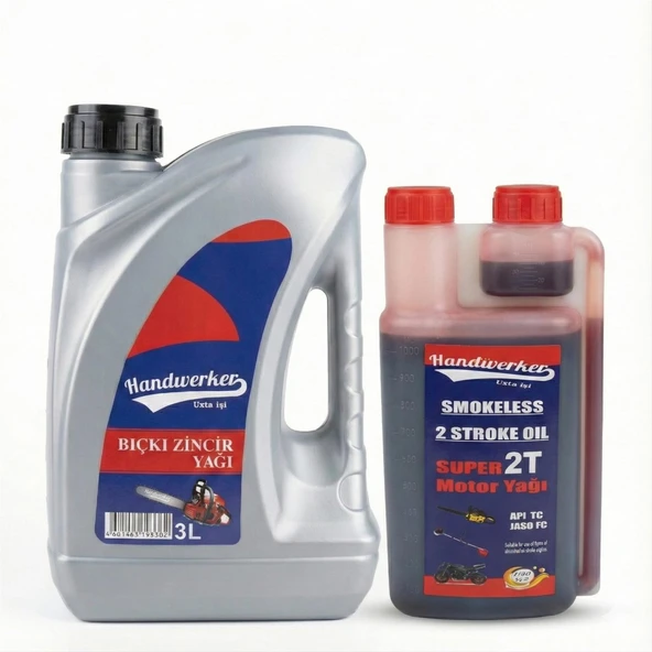 Handwerker Testere Kılavuz Ve Benzin Karışım Yağı 3+1 lt ürün görseli 1