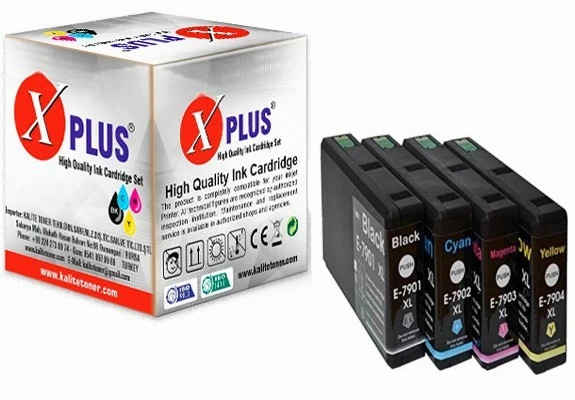 XPlus Epson WorkForce 79XL Uyumlu 7901XL-7902XL-7903XL-7904XL  4 Renk Muadil Kartuş Takım ürün görseli 1