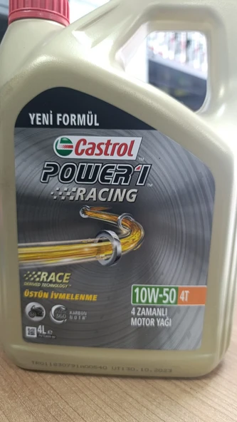 CASTROL POWER 1 RACING 10W-50 4T 4 LİTRE ürün görseli 1