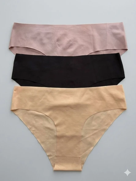 İNSPİRA Micro Lazer Kesim İz Yapmaz  Bikini Külot Micro Kumaş 3 lü Paket ürün görseli 1
