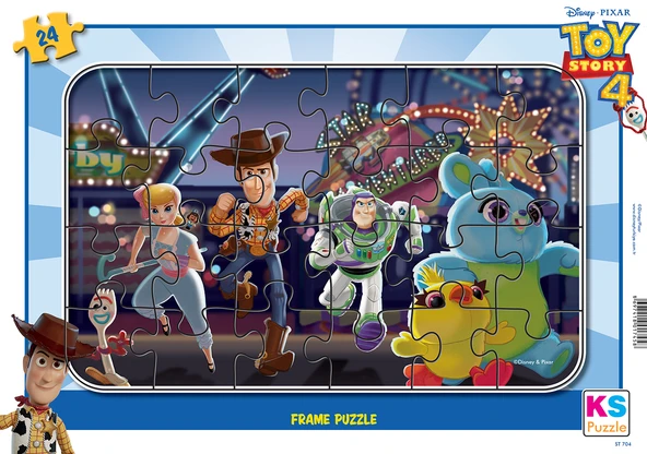 KS Puzzle 24 Parça  Toy Stoty Frame Puzzle - Resim 2