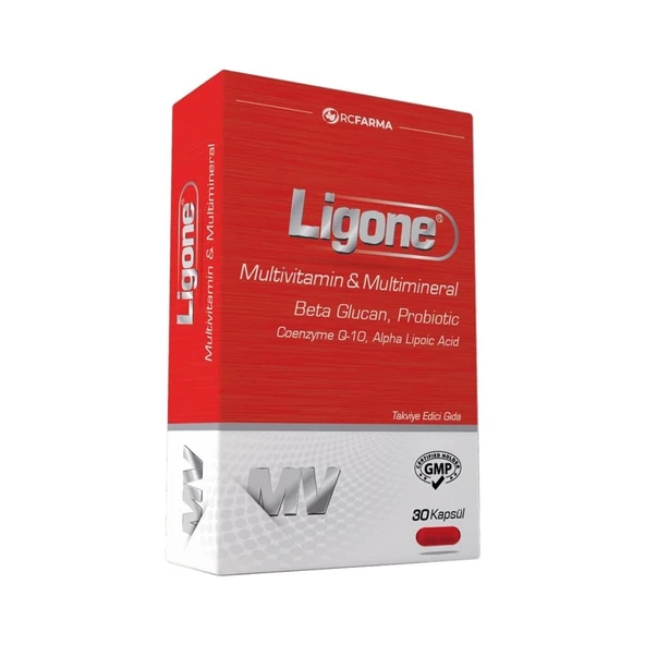 Ligone Multivitamin Multimineral Beta Glucan Probiotic 30 Kapsül ürün görseli 1