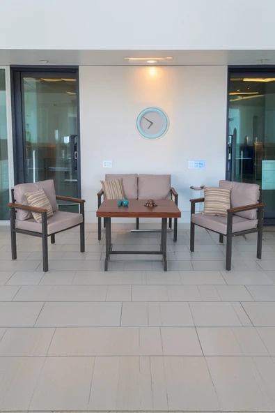 NEOKAS Bahce Mobilyası, Modern Balkon Mobilyası, Kafe Oturma Takımı, Teras Koltugu, 1+1+2+M ürün görseli 1