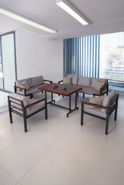 NEOKAS Bahce Mobilyası, Modern Balkon Mobilyası, Kafe Oturma Takımı, Teras Koltugu, 1+1+2+3+M ürün görseli 1