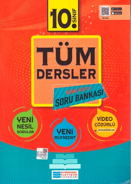 EVRENSEL 10.SINIF TÜM DERSLER KONU ÖZETLİ SORU BANKASI ürün görseli 1
